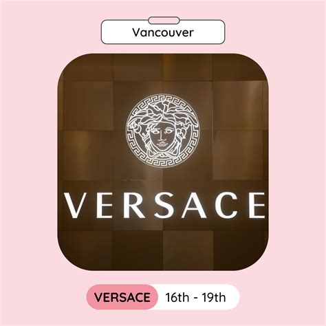 versace vancouver sample sale|Versace sample sale.